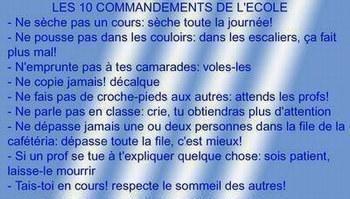 les 10 commendements